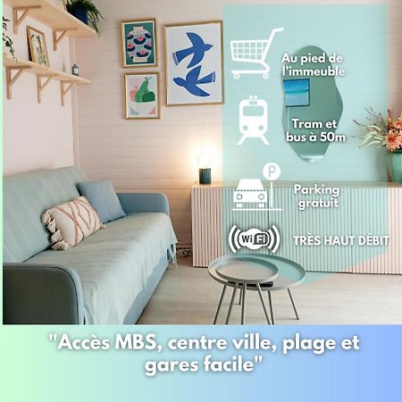 Studio 50M Tram Parking Gratuit 13Min Gare Montpellier Extérieur photo